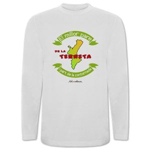 Camiseta de mànega llarga El millor pare de la terreta i part de la contornada