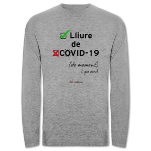 Camiseta de mànega llarga Lliure de COVID-19