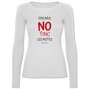 Camiseta de mànega llarga Encara no tinc les notes