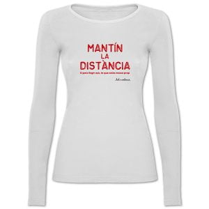 Camiseta de mànega llarga Mantín la distància