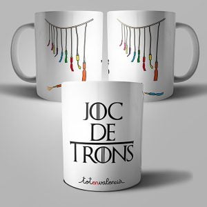 Tassa "Joc de Trons - mascletà" blanca