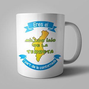 Tassa "Eres el millor iaio de la terreta" blanca