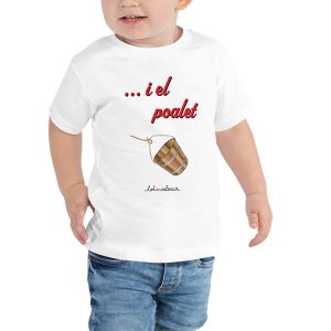 Camiseta de mànega curta bebé "...i el poalet"