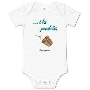 Bodi de mànega curta bebé "...i la poaleta"